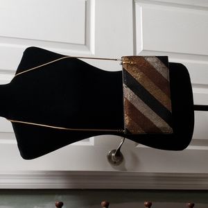 Vintage Metal Mesh Gold Copper Silver Black evening shoulder bag purse